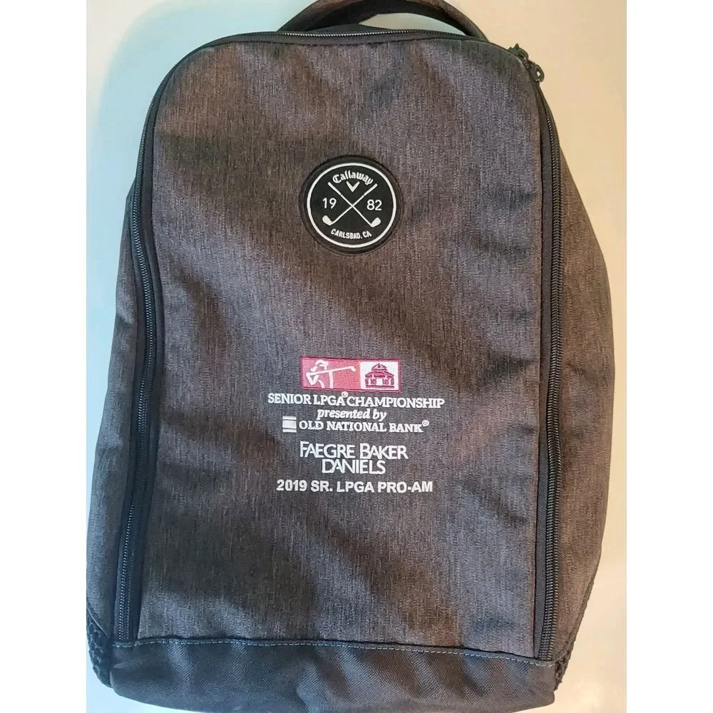 Callaway Black Golf Shoe Vented Full Zip Travel Bag 1982 Senior Championship PGA